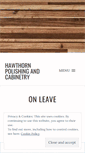 Mobile Screenshot of hawthornpolishingandcabinetry.com